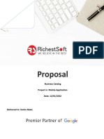 Business Proposal For Business Catalog App by Richestsoft
