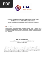 Simso: A Simulation Tool To Evaluate Real-Time Multiprocessor Scheduling Algorithms