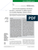 Prevalencia de Microorganismos Intestinales Parásitos y Comensales en Adultos Mayores en La Alcaldía Iztapalapa, Ciudad de México