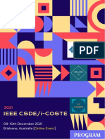 IEEE CSDE & i-COSTE 2021 Final Program
