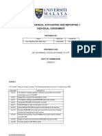 Ude 1003 Financial Accounting and Reporting 1 Individual Assignment