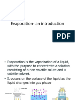 Evaporation-An Introduction