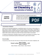 Module 4 - CONCENTRATION OF SOLUTIONS