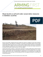 Stone Bunds As Soil and Water Conservation Measures in Sahelian Countries - Farming First