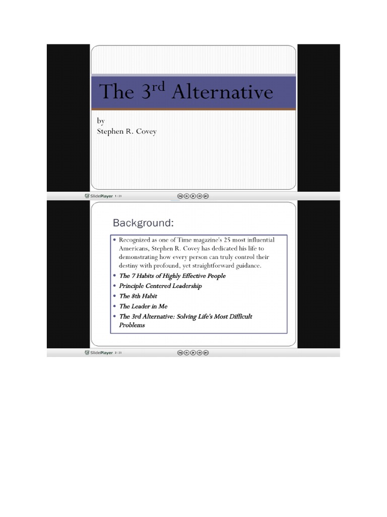 3rd Alternative-The Covey | PDF