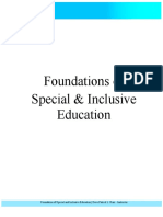 Bases and Policies of Special and Inclusive Education