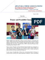 Pranav and Prasiddhi Champions: United Karnataka Chess Association®