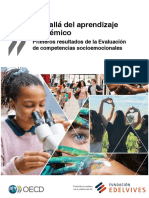 Más Allá Del Aprendizaje Académico Primeros Resultados de La Evaluación de Competencias Socioemocionales OECD