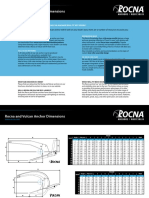 Rocna and Vulcan Anchor Dimensions