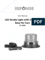 LED Strobe Light With Magnetic Base For Cars: User Manual
