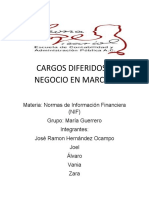 Cargos Diferidos y Negocio en Marcha