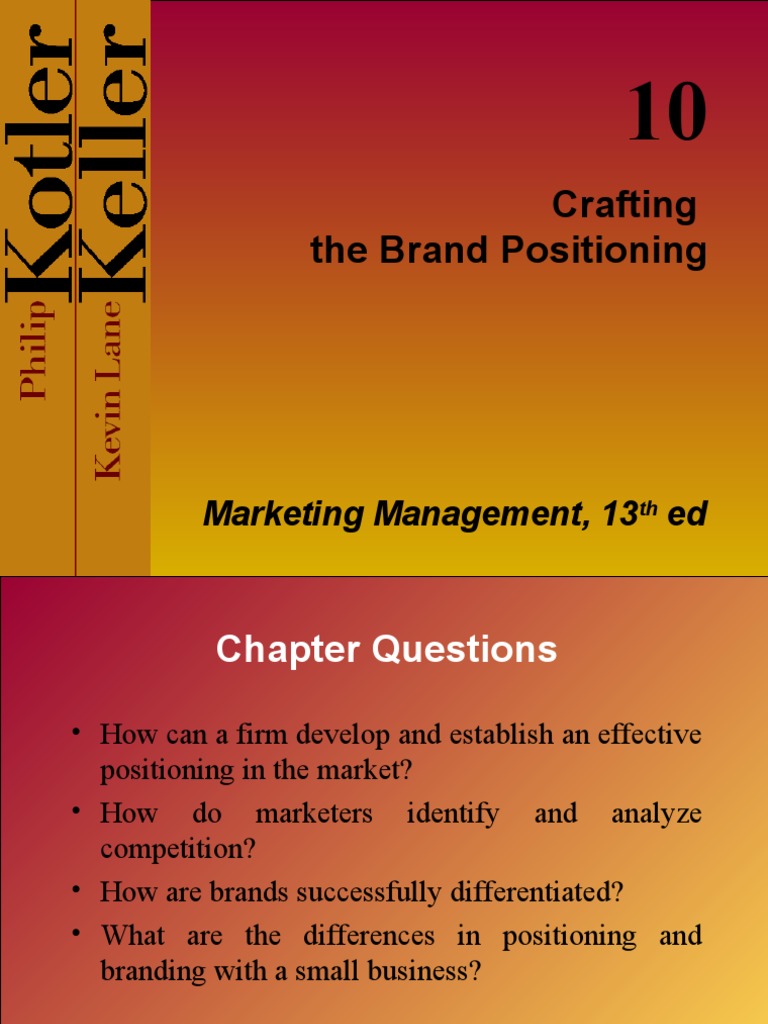 Crafting The Brand Positioning Pdf Brand Marketing