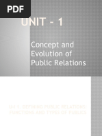 Unit - 1 Public Relations