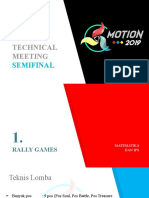 Technical Meeting Semifinal MOTION