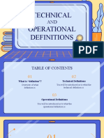Technical and Operational Definitions