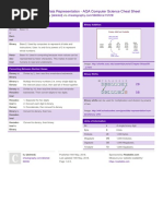 Data Representation - AQA Computer Science Cheat Sheet: by Via