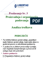 P3 - Proizvodnja I Org. Poslovanja - Analiza Troškova