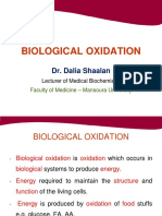 Biological Oxidation: Dr. Dalia Shaalan