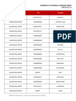 Debit Card Courier Out of Service Coverage Areas 08 May 2020