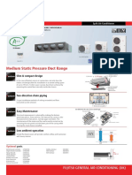 Medium Static Pressure Duct Range: Slim & Compact Design