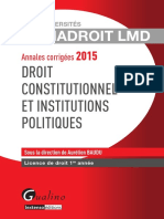 Annales Droit Constitutionnel