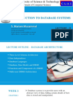 Introduction To Database Systems: S. Mariam Muzammal