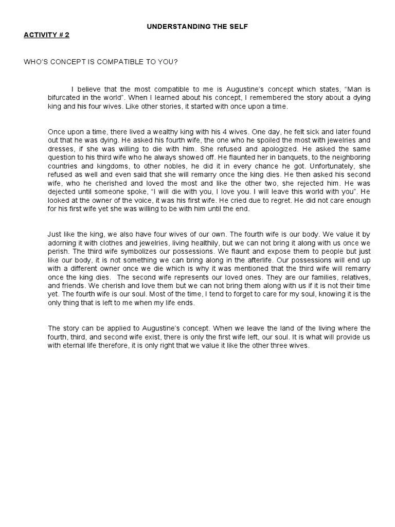 Augustine's Concept of the Self Explained | PDF | Soul | Religious ...