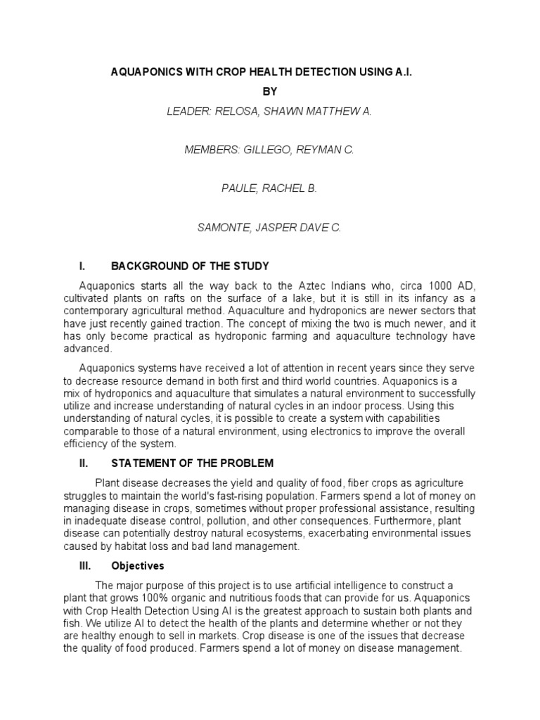 Case Study Group 5 Task Performance | PDF | Aquaponics | Agriculture