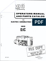 967-0341 Onan DJC Operator's and Parts Manual (1-1975)