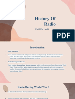 History of Radio: World War 1 and 2