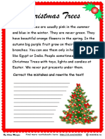 Christmas Trees: Correct The Mistakes and Rewrite The Text!