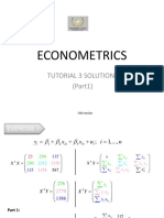 Econometrics: Tutorial 3 Solutions (Part1)