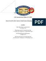 ONR Announcement N00014-21-S-F007 Fiscal Year (FY) 2022 Vannevar Bush Faculty Fellowship (VBFF) Program