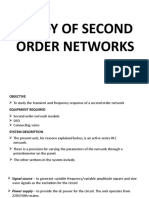 Study of Second Order Networks
