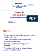 Gas Mixtures: (Mass and Mole Fractions)