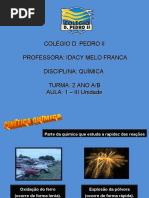 Química 2 Ano - Iii Unid - Cinética Química