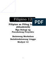 FILIPINO-12 Q2 Mod12 Akademik