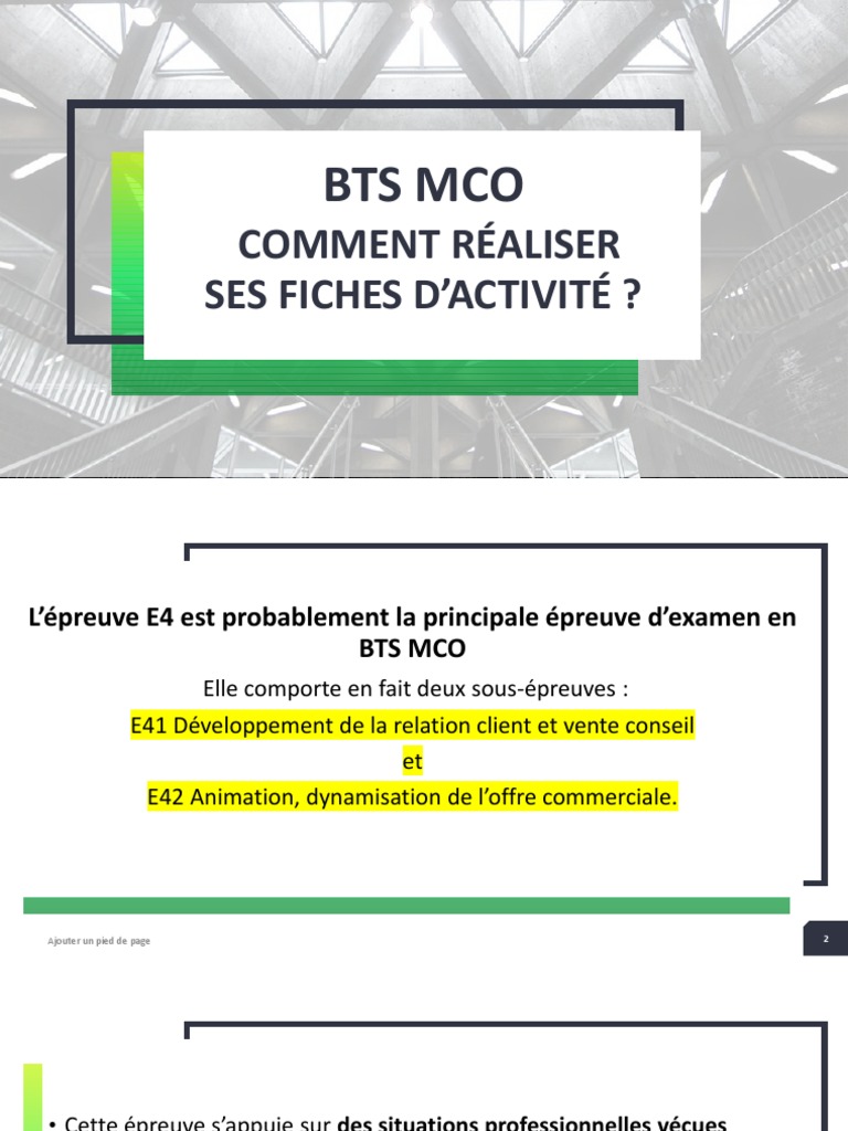 épreuve E41 Bts Cg Corrigé BTS MCO Fiches D'activités E41 Et E42 | PDF | Sodles | Commercialisation