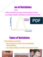 Types of Variations