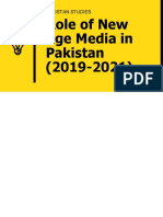 Role of New Age Media in Pakistan (2019-2021). (1)