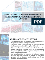 Role of Media in Health and Medical Sector.