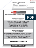 Modificatoria RNE 2018