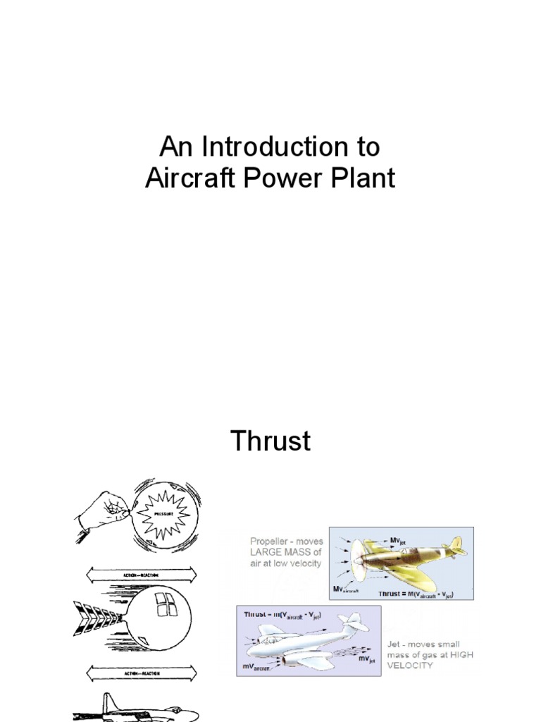 Aircraft Power Plant Overview and Types | PDF