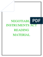 Negotiable Instruments Act