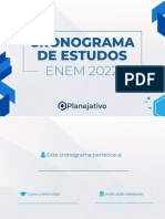 Cronograma de estudos ENEM 2022