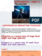 OPTICAL INSTRUMENTS - PART 3 TELESCOPES
