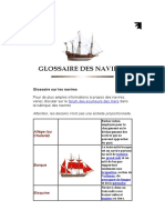 GLOSSAIRE DES NAVIRES