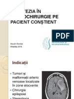 Vaculin Nicolae Anestezie in Neurochirurgie La Pacientul Constient