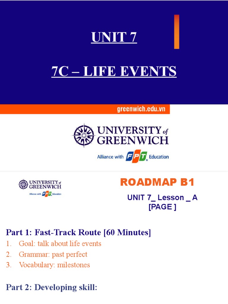 Unit 7 7C - Life Events | PDF | Camping | Tent