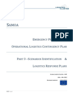 SAMOA Logistics Operational Plan - Part 3 - Scenarios Identification & Logistics Response Plans